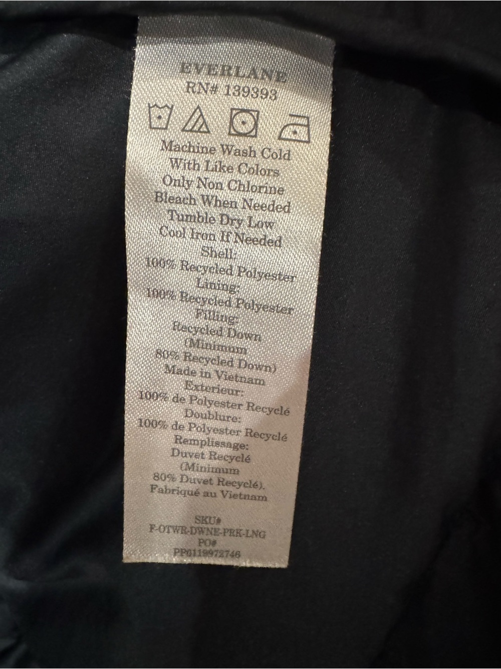 Everlane The Long Re:Down® Puffer black - Picture 3 of 6